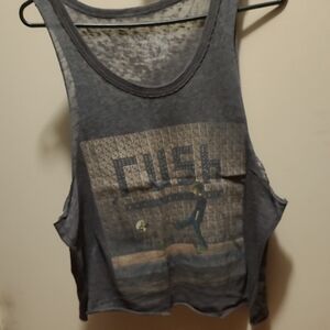 Chaser Gray Graphic Tank Top